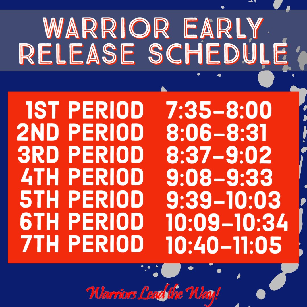 early release schedule